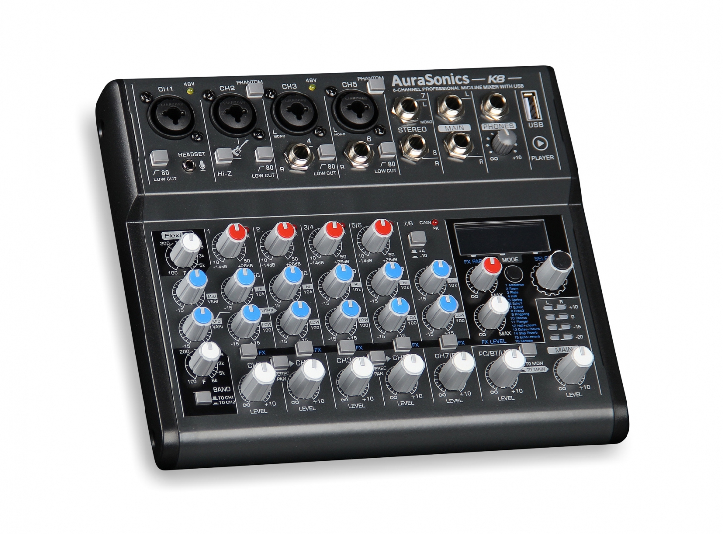 AuraSonics K8 компактный микшерный пульт в Ярославле