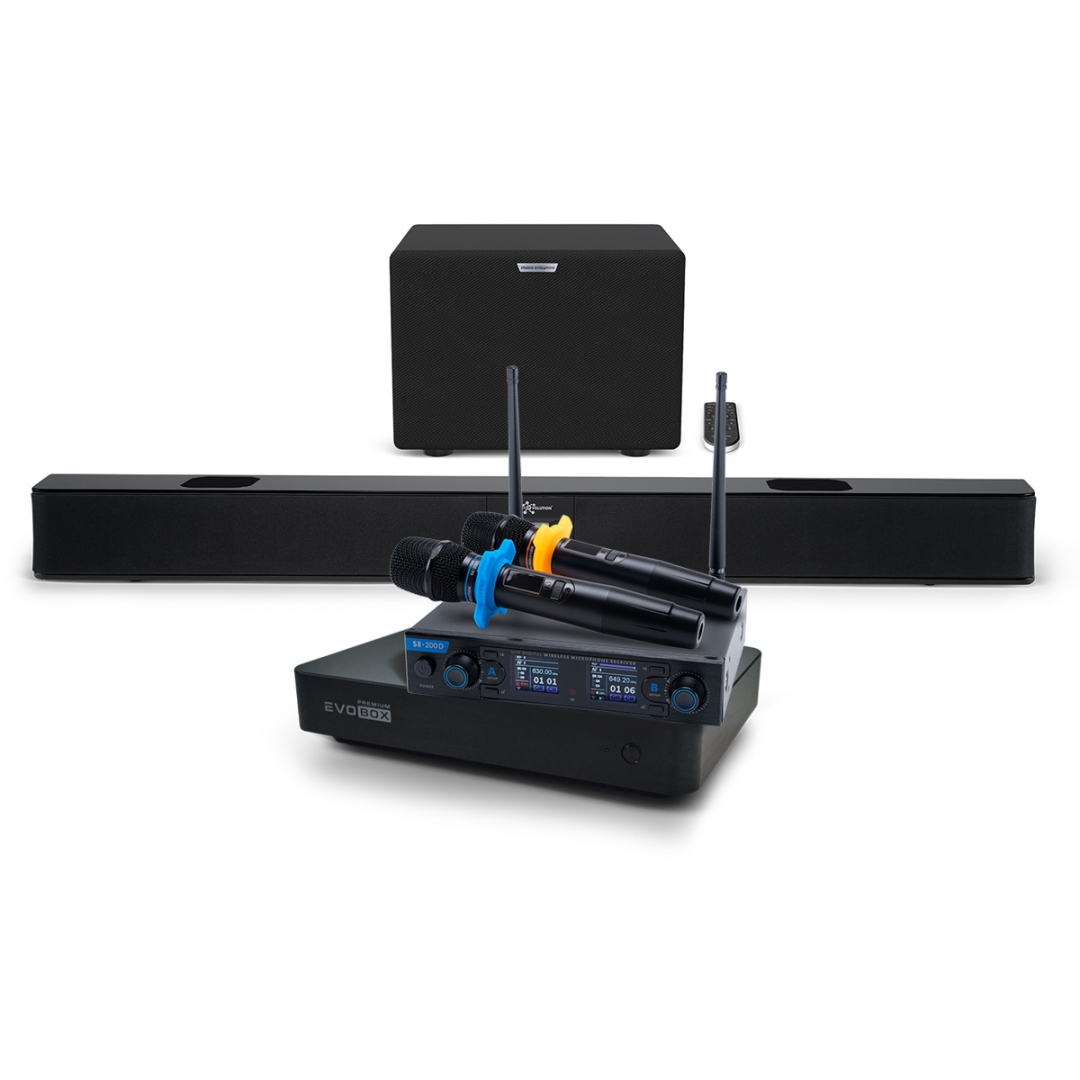 Hi-End караоке-система EVOBOX Premium + EvoSoundBar (саундбар с караоке) в Ярославле