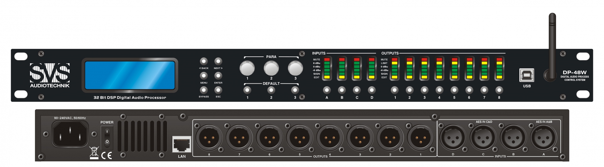 SVS Audiotechnik DP-48W Цифровой процессор: 4 входа 8 выходов в Ярославле