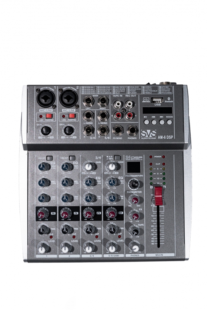 SVS Audiotechnik mixers AM-6 DSP Микшерный пульт аналоговый, 6-канальный SVS Audiotechnik mixers в Ярославле