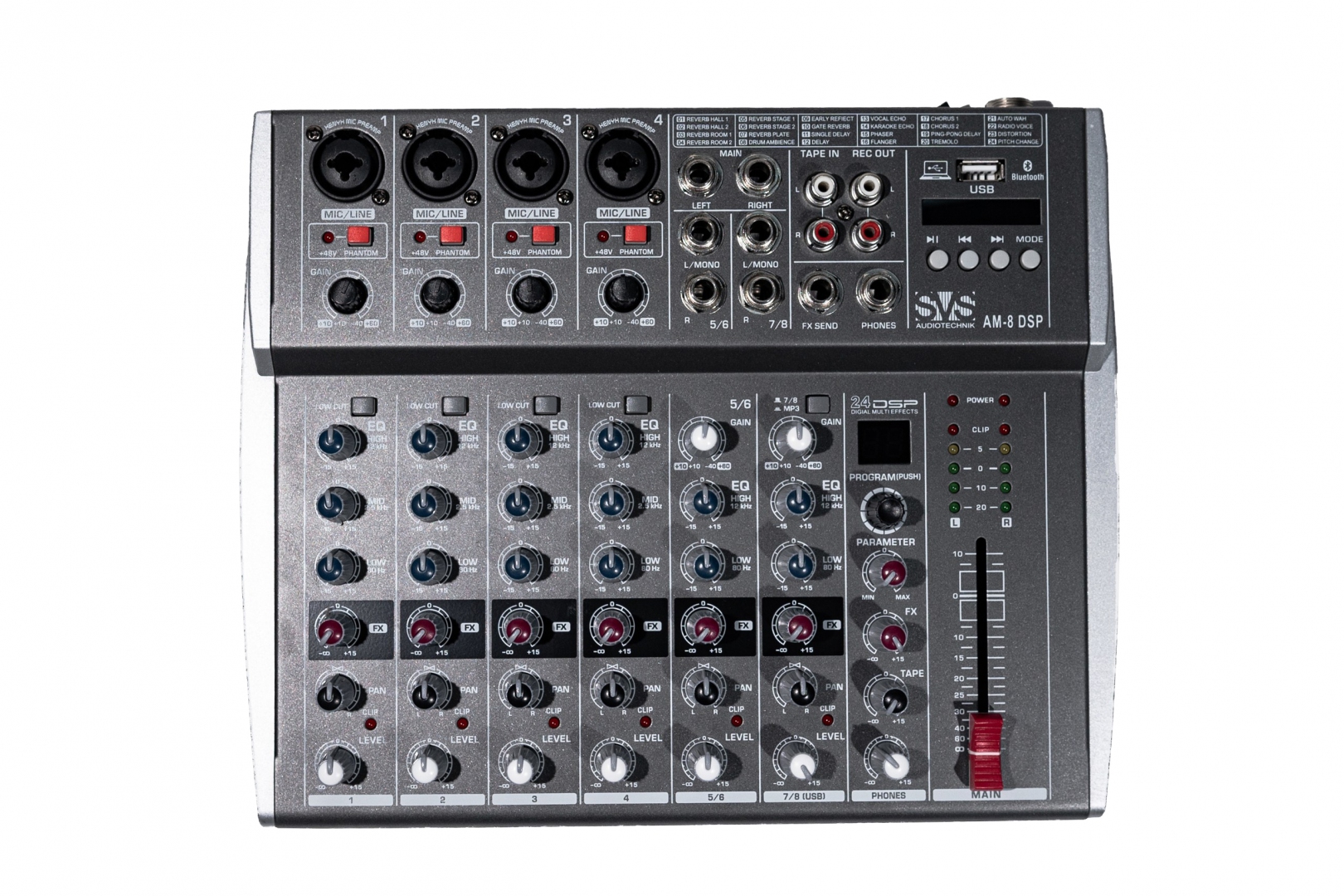 SVS Audiotechnik mixers AM-8 DSP Микшерный пульт аналоговый, 8-канальный в Ярославле